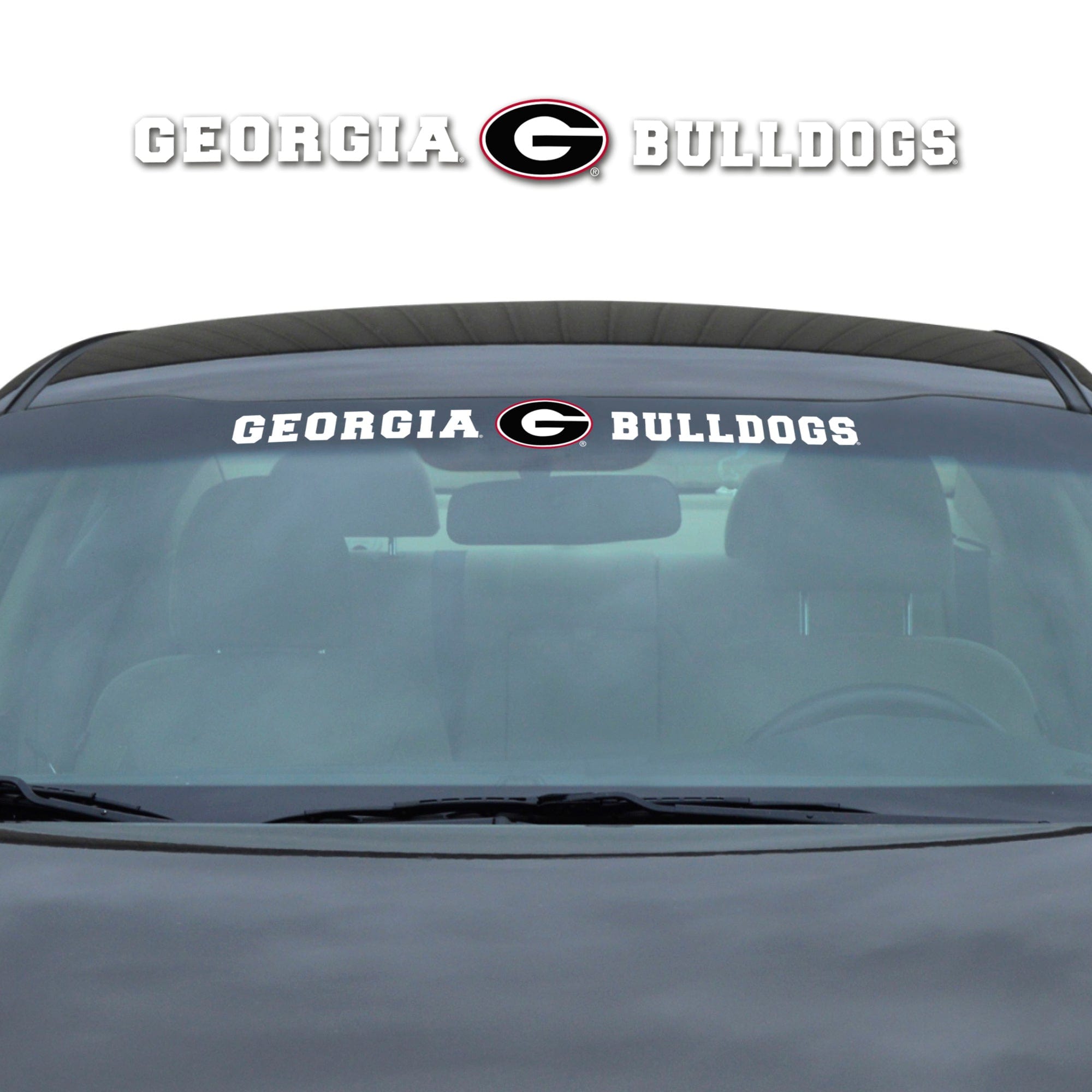 Georgia Bulldogs Sun Stripe Windshield Decal 3.25 in. x 34 in. - Georgia