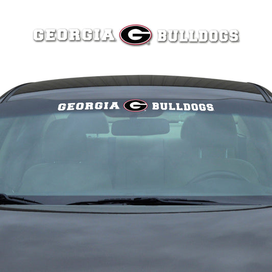 Georgia Bulldogs Sun Stripe Windshield Decal 3.25 in. x 34 in. - Georgia