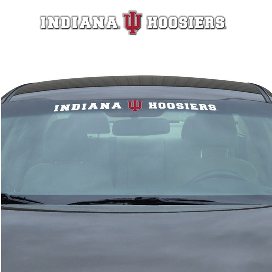 Indiana Hooisers Sun Stripe Windshield Decal 3.25 in. x 34 in. - Indiana
