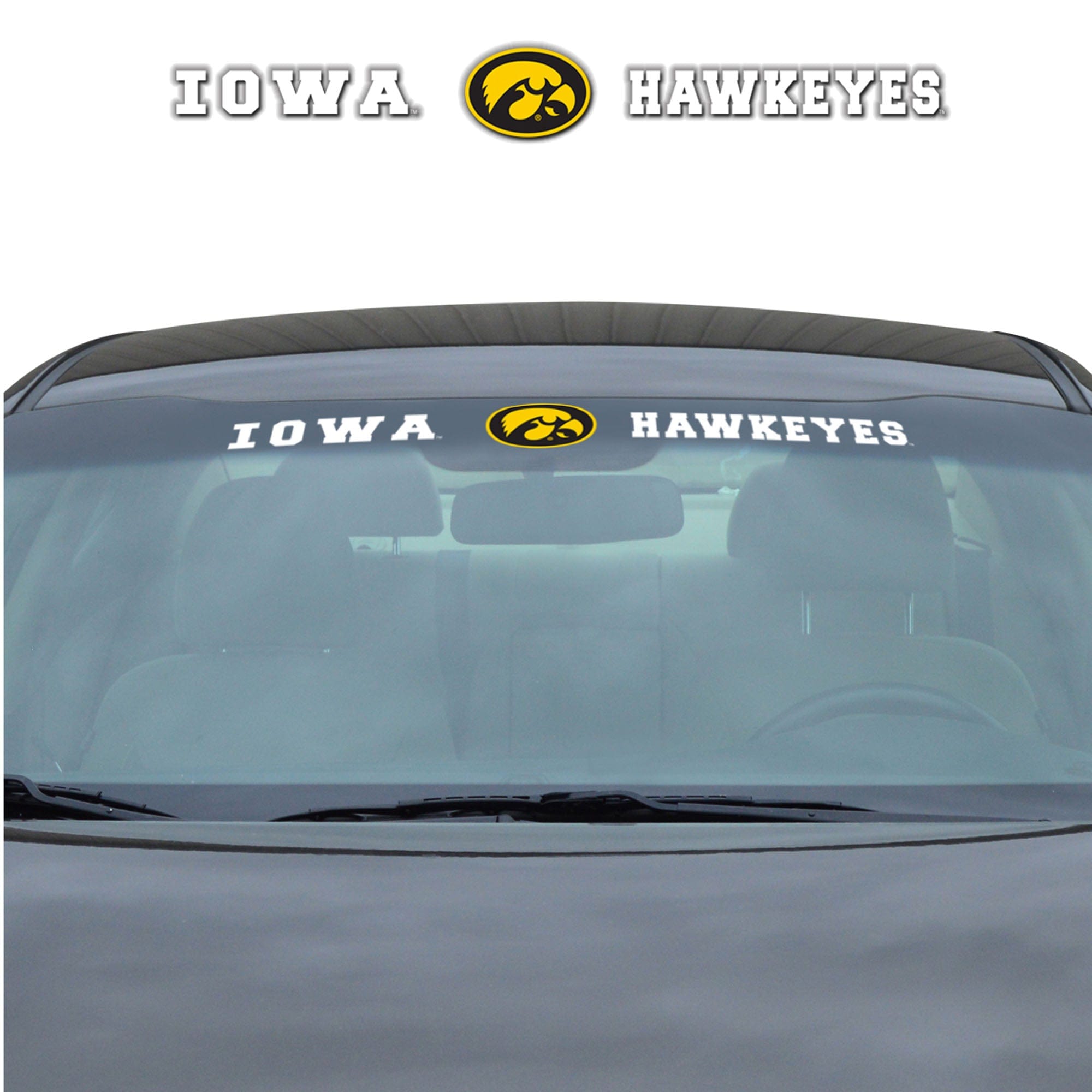 Iowa Hawkeyes Sun Stripe Windshield Decal 3.25 in. x 34 in. - Iowa