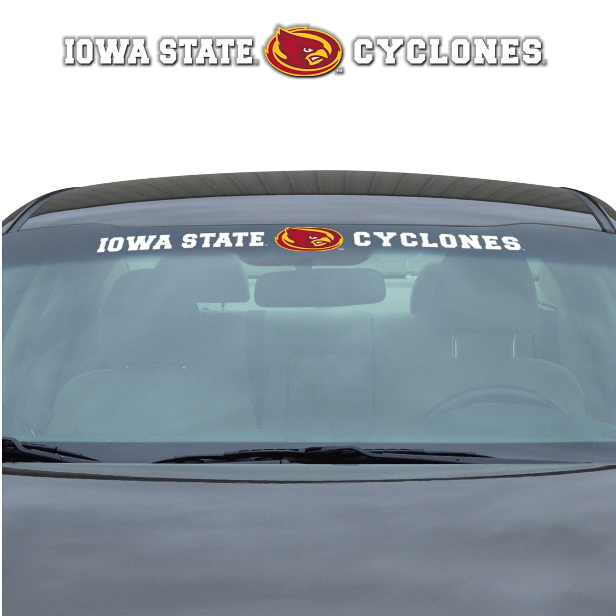 Iowa State Cyclones Sun Stripe Windshield Decal 3.25 in. x 34 in. - Iowa State