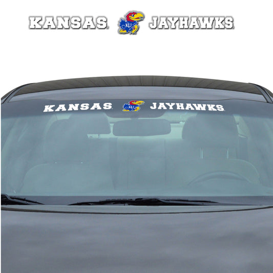 Kansas Jayhawks Sun Stripe Windshield Decal 3.25 in. x 34 in. - Kansas