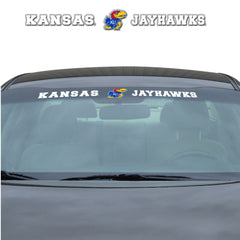 Kansas Jayhawks Sun Stripe Windshield Decal 3.25 in. x 34 in. - Kansas
