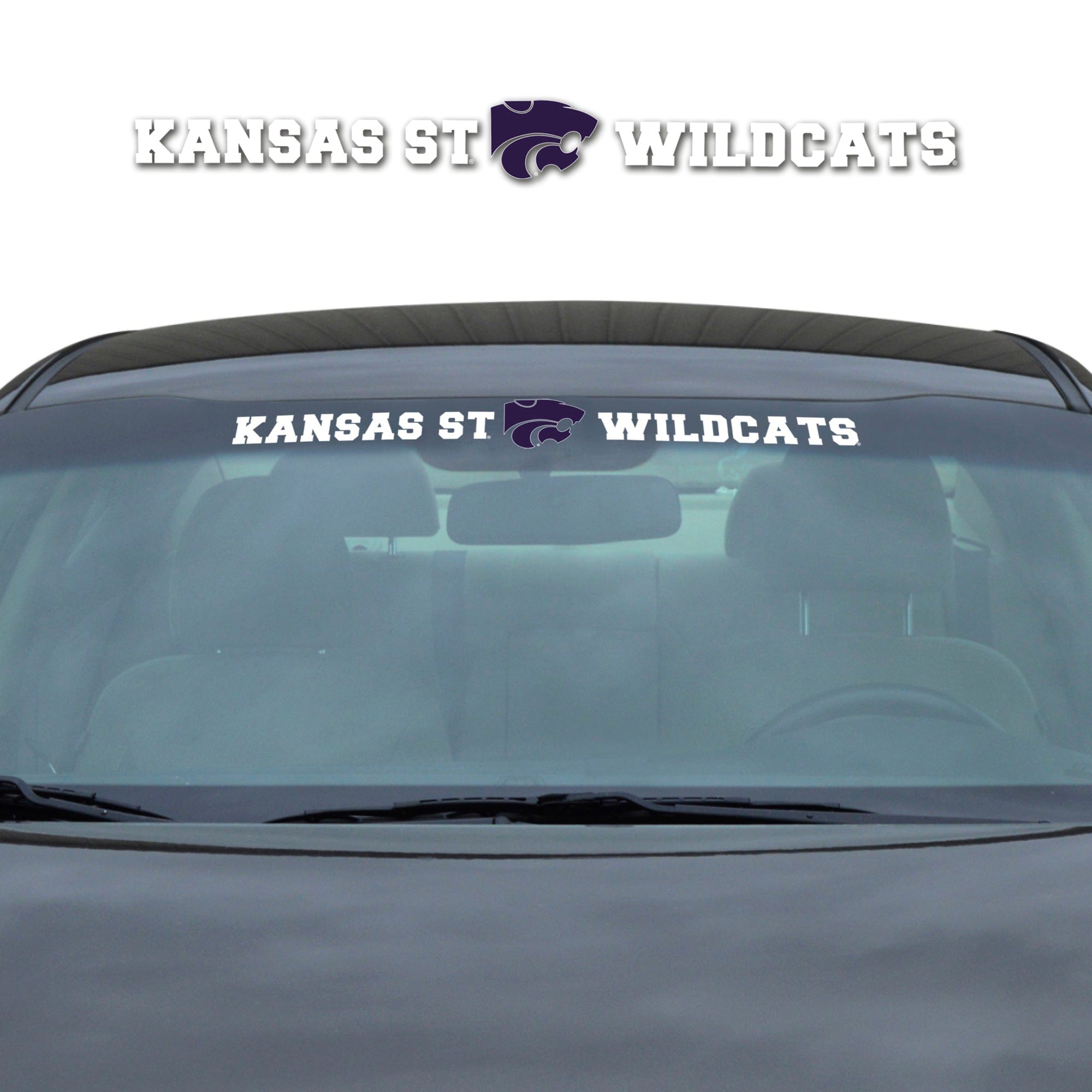 Kansas State Wildcats Sun Stripe Windshield Decal 3.25 in. x 34 in. - Kansas State