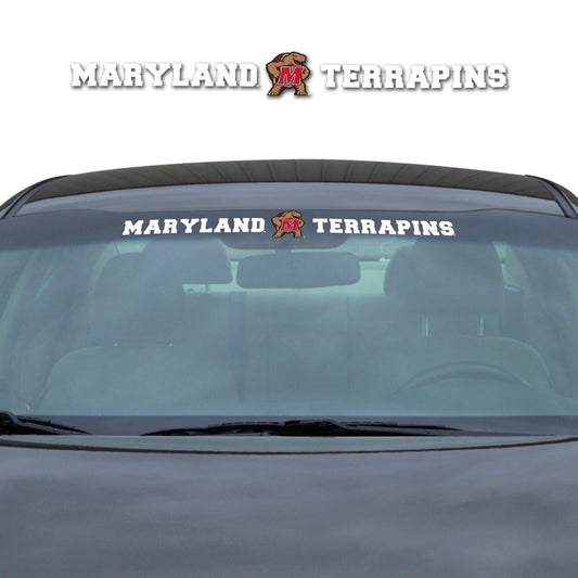 Maryland Terrapins Sun Stripe Windshield Decal 3.25 in. x 34 in. - Maryland