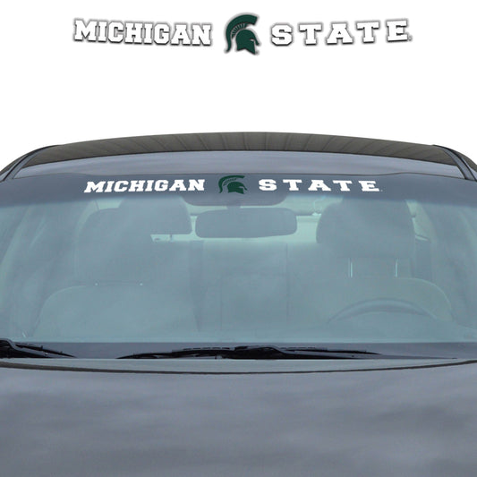 Michigan State Spartans Sun Stripe Windshield Decal 3.25 in. x 34 in. - Michigan State