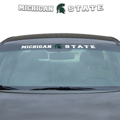 Michigan State Spartans Sun Stripe Windshield Decal 3.25 in. x 34 in. - Michigan State