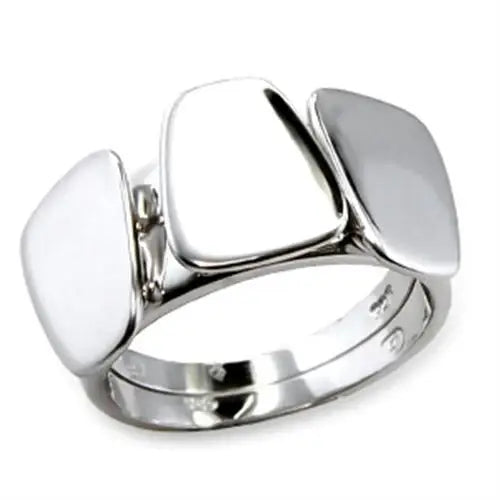 61518 - Rhodium Brass Ring with No Stone - Alamode - Flyclothing LLC