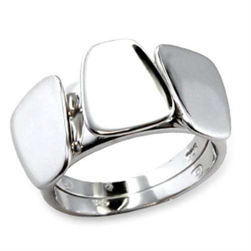 61518 - Rhodium Brass Ring with No Stone - Alamode - Flyclothing LLC