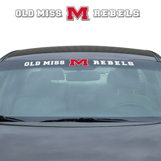Ole Miss Rebels Sun Stripe Windshield Decal 3.25 in. x 34 in. - Ole Miss
