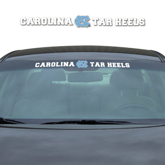 North Carolina Tar Heels Sun Stripe Windshield Decal 3.25 in. x 34 in. - North Carolina