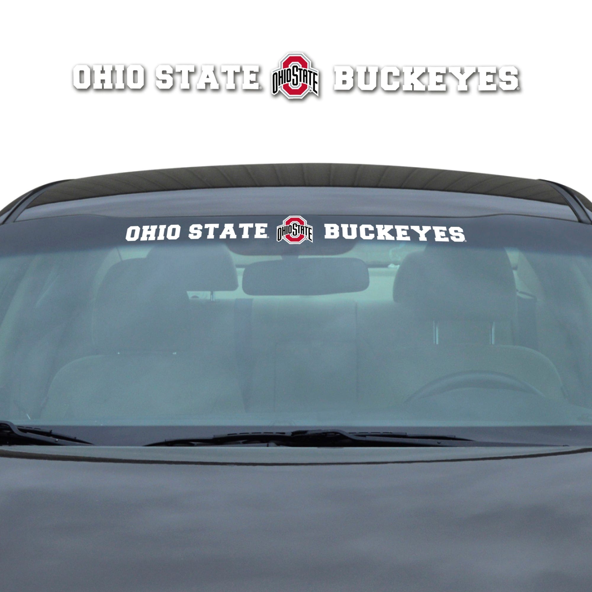 Ohio State Buckeyes Sun Stripe Windshield Decal 3.25 in. x 34 in. - Ohio State