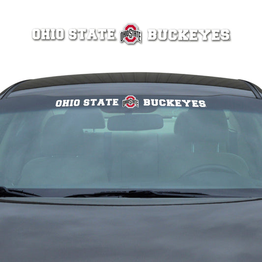 Ohio State Buckeyes Sun Stripe Windshield Decal 3.25 in. x 34 in. - Ohio State