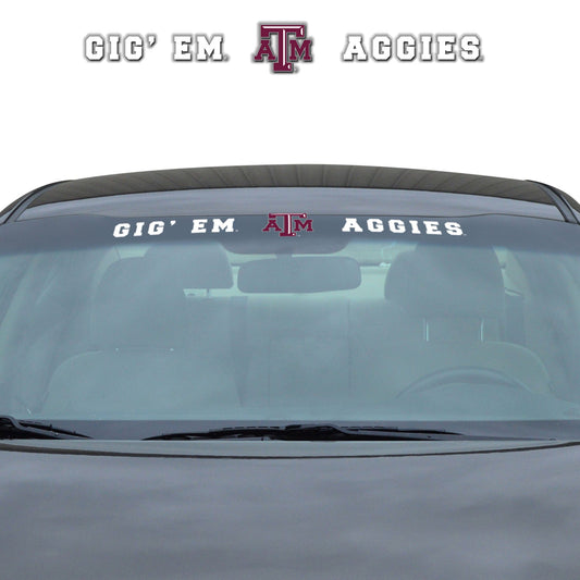 Texas A&M Aggies Sun Stripe Windshield Decal 3.25 in. x 34 in. - Texas A&M