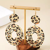 Leopard Print Dangle Earrings - Trendsi - Flyclothing LLC