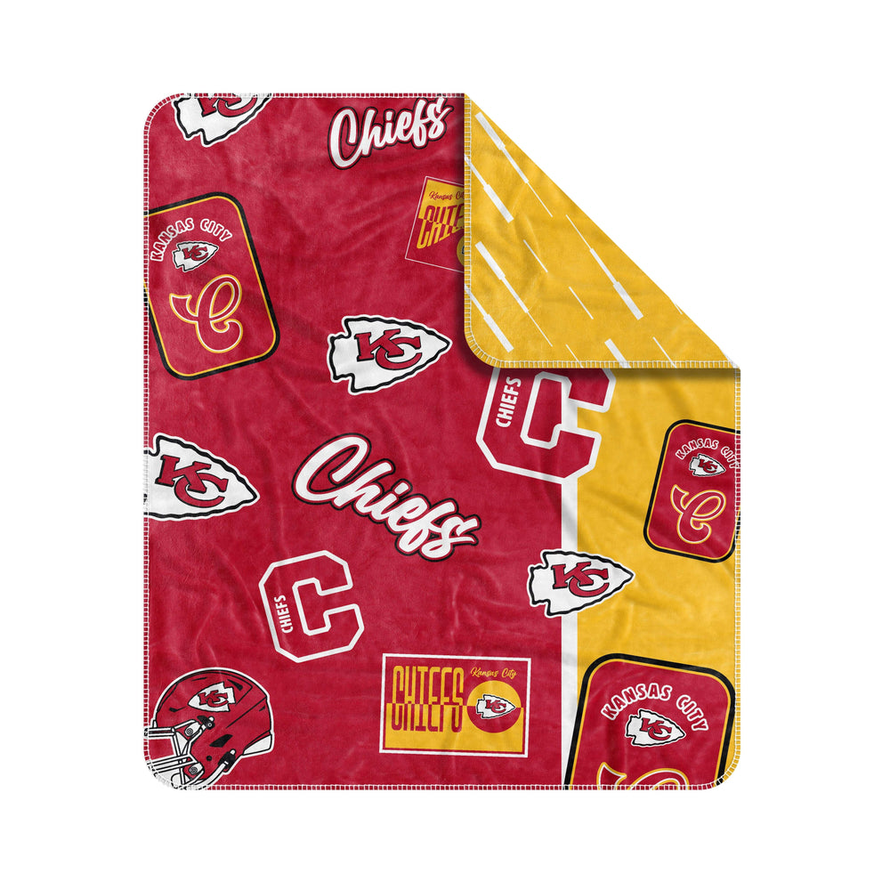 Kansas City Chiefs Dream Weave Throw 50x60 - Logo Brands - Flyclothing LLC