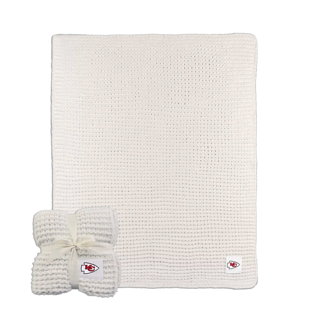 Kansas City Chiefs Cable Knit Throw 50x60 - Logo Brands - Flyclothing LLC