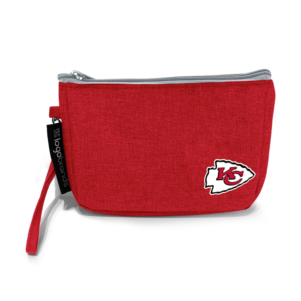 Kansas City Chiefs Crosshatch Wristlet - Logo Brands - Flyclothing LLC