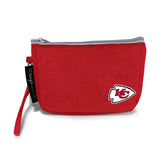 Kansas City Chiefs Crosshatch Wristlet - Logo Brands - Flyclothing LLC