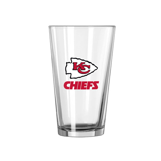 Kansas City Chiefs 16oz Swagger Pint Glass - Logo Brands - Flyclothing LLC