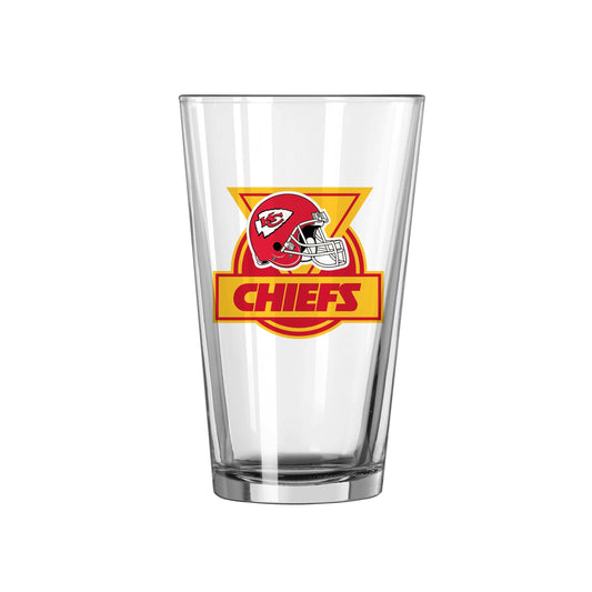 Kansas City Chiefs 16oz Retro Pint Glass