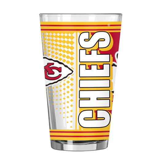 Kansas City Chiefs 16oz Hero Pint Glass - Logo Brands - Flyclothing LLC
