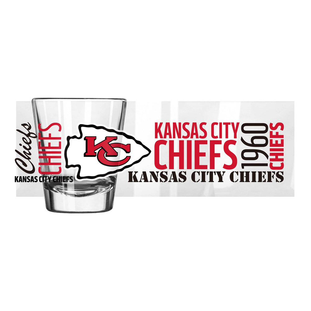 Kansas City Chiefs 2oz Spirit Shot Glass - Logo Brands - Flyclothing LLC