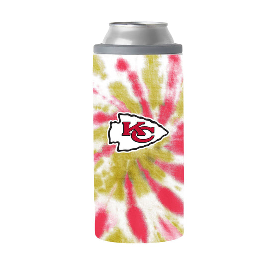 Kansas City Chiefs 12oz Tie Dye Slim Can Coolie - Logo Brands - Flyclothing LLC