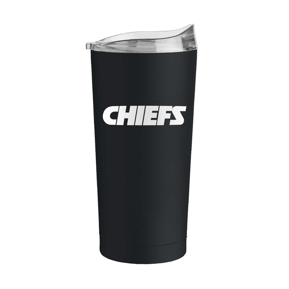Kansas City Chiefs Black 20oz Flipside Powder Coat Tumbler - Logo Brands - Flyclothing LLC