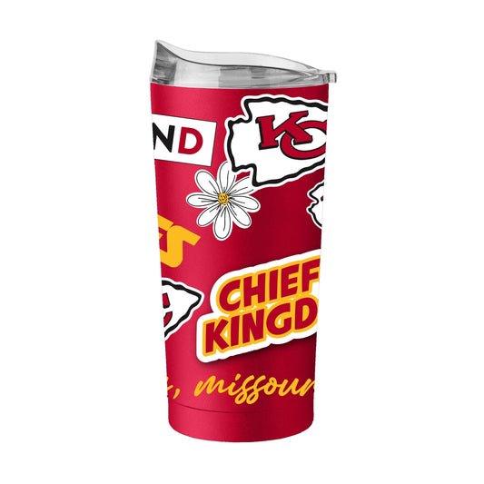 Kansas City Chiefs Red 20oz Native Powder Coat Tumbler - Logo Brands - Flyclothing LLC