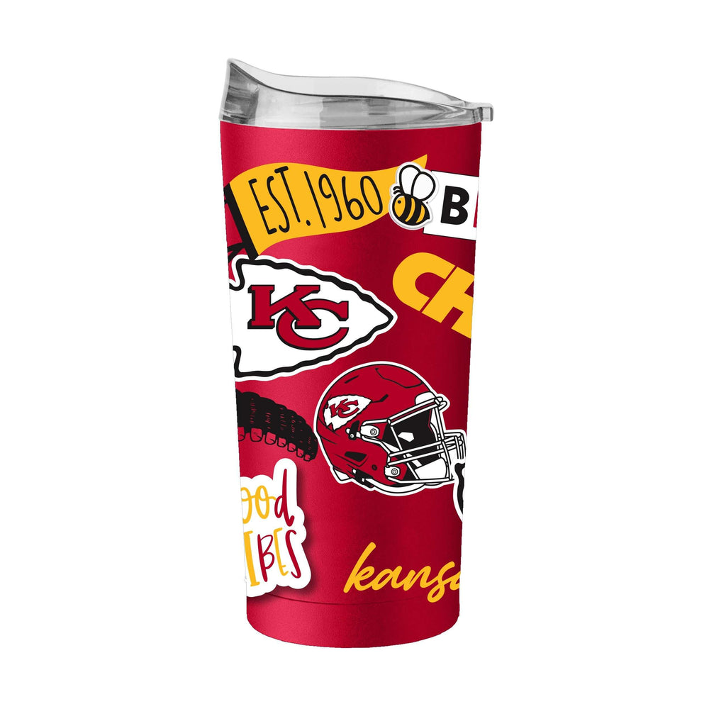 Kansas City Chiefs Red 20oz Native Powder Coat Tumbler - Logo Brands - Flyclothing LLC