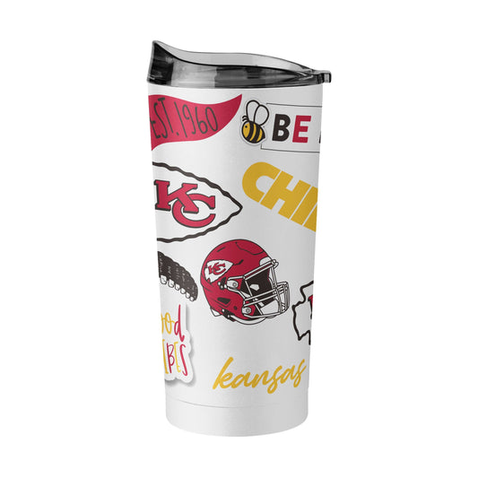 Kansas City Chiefs 20oz Native Powder Coat Tumbler - Logo Brands - Flyclothing LLC
