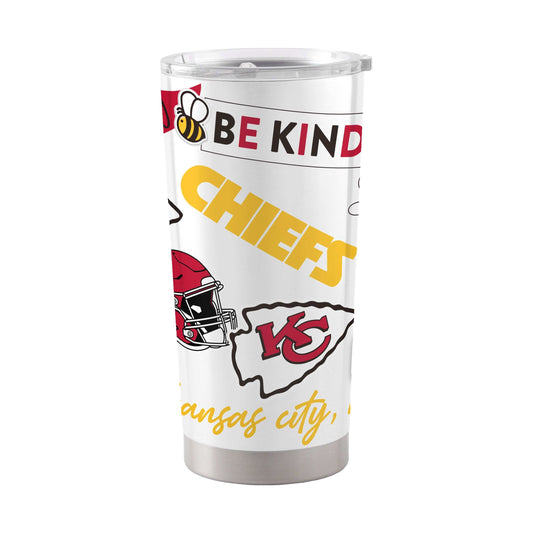 Kansas City Chiefs 20oz Native Stainless Tumbler - Logo Brands - Flyclothing LLC