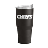 Kansas City Chiefs Black 30oz Flipside Powder Coat Tumbler - Logo Brands - Flyclothing LLC