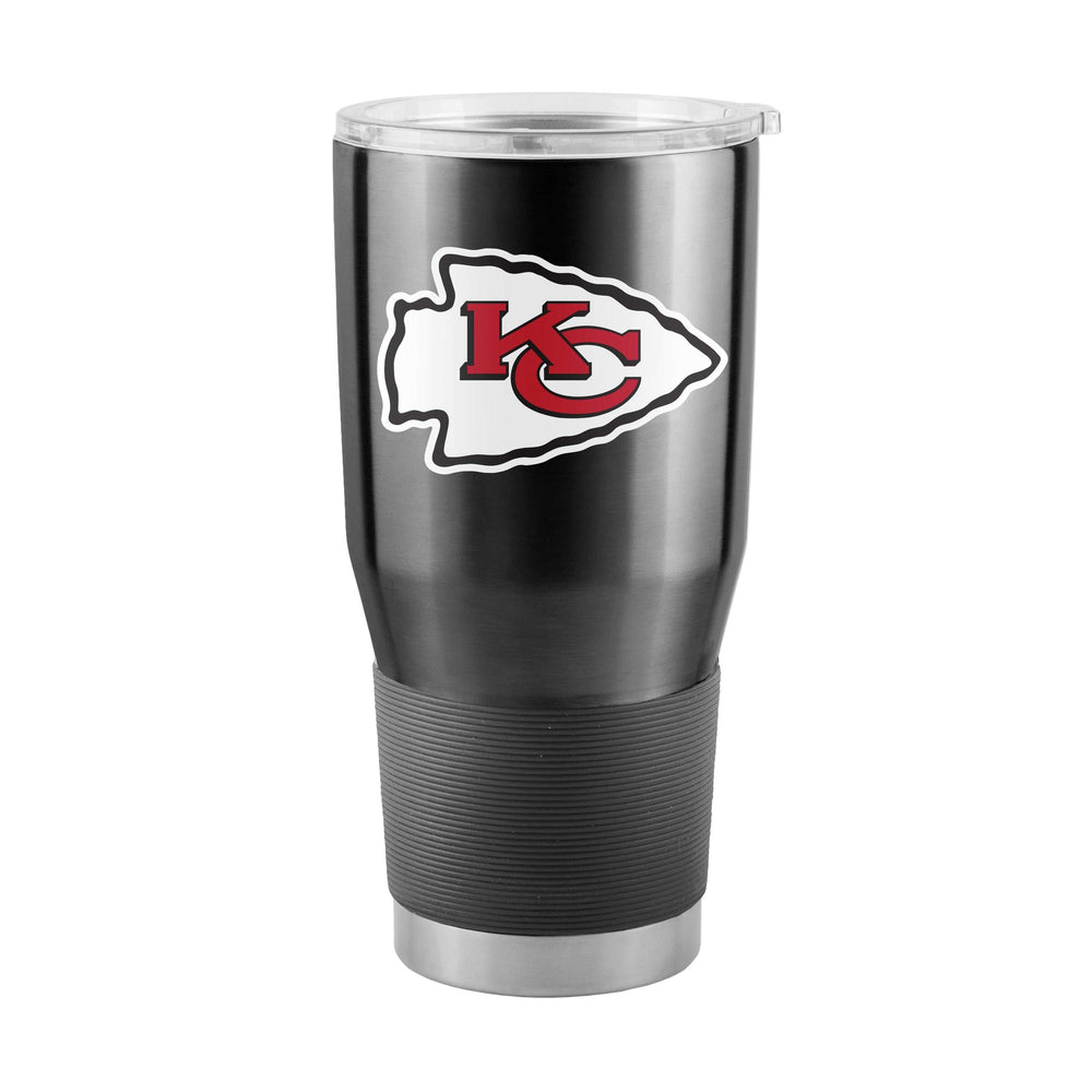 Kansas City Chiefs Black 30oz Gameday Stainless Steel Tumbler - Logo Brands - Flyclothing LLC