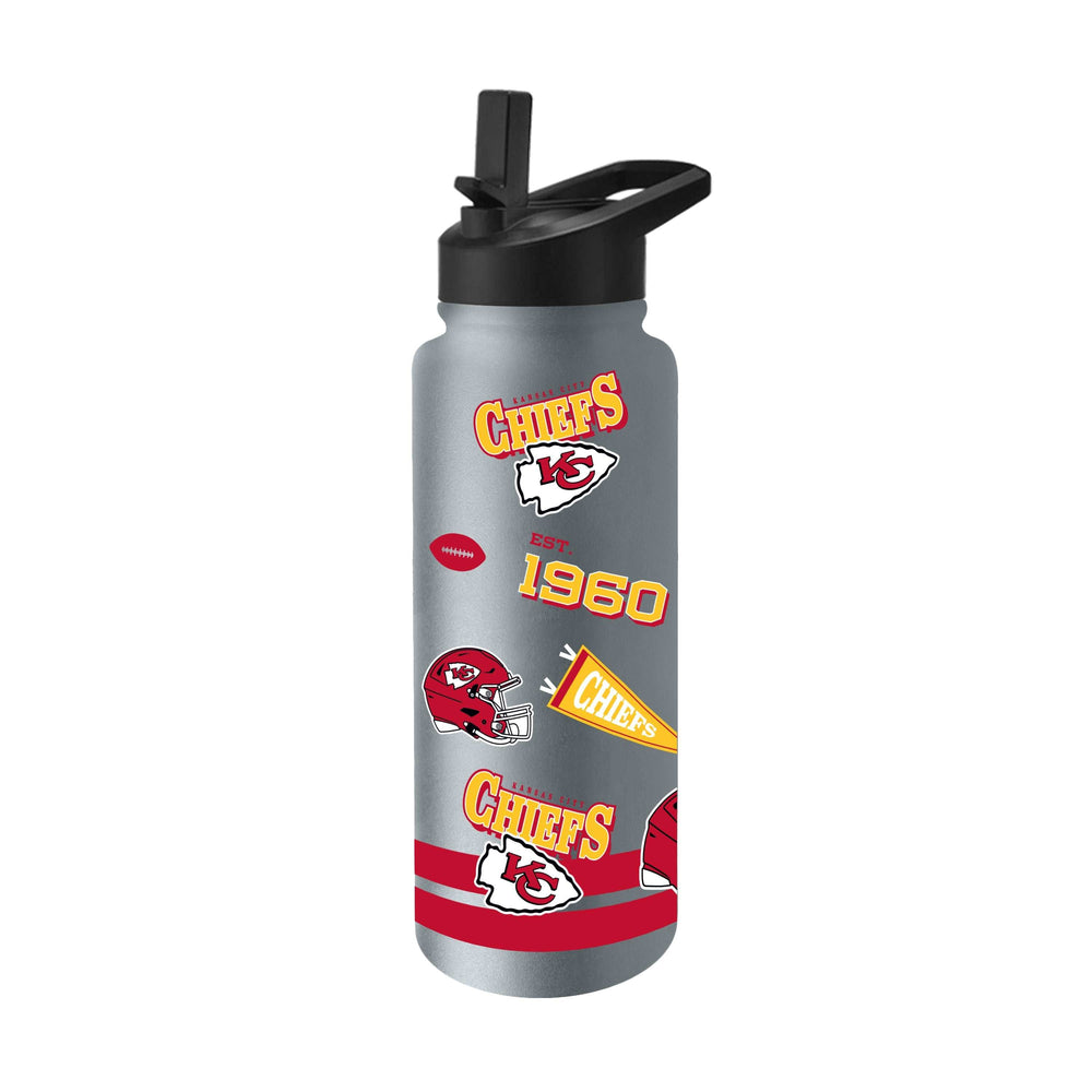 Kansas City Chiefs 34oz Stone TJ Maxx Native Quencher Bottle - Logo Brands - Flyclothing LLC