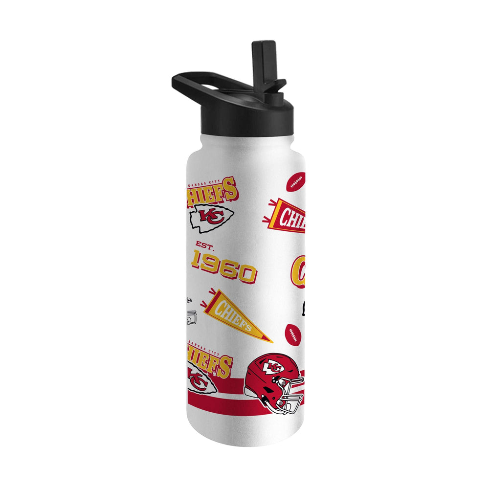 Kansas City Chiefs 34oz TJX Native Quencher Bottle - Logo Brands - Flyclothing LLC