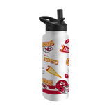 Kansas City Chiefs 34oz TJX Native Quencher Bottle - Logo Brands - Flyclothing LLC