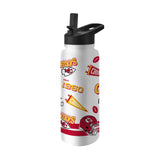 Kansas City Chiefs 34oz TJX Native Quencher Bottle - Logo Brands - Flyclothing LLC