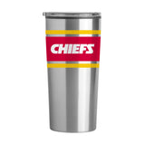 Kansas City Chiefs Stripe 20 oz Fusion Tumbler - Logo Brands - Flyclothing LLC