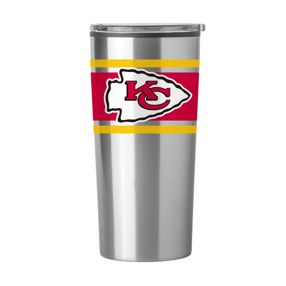 Kansas City Chiefs Stripe 20 oz Fusion Tumbler - Logo Brands - Flyclothing LLC