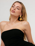 18K Gold-Plated Stainless Steel Square Earrings - Trendsi