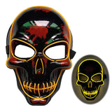 Halloween Skeleton Mask LED Glow Scary Mask - My Store - Flyclothing LLC