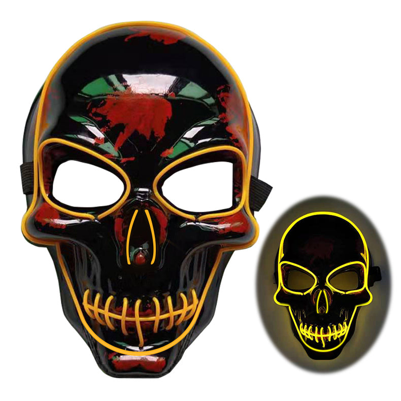 Halloween Skeleton Mask LED Glow Scary Mask - My Store - Flyclothing LLC