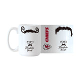KC Chiefs Andy Reid 15oz Mustache Bandit Sublimated Mug - Logo Brands - Flyclothing LLC