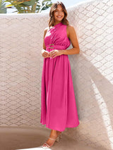 Single Shoulder Midi Dress - Trendsi - Flyclothing LLC