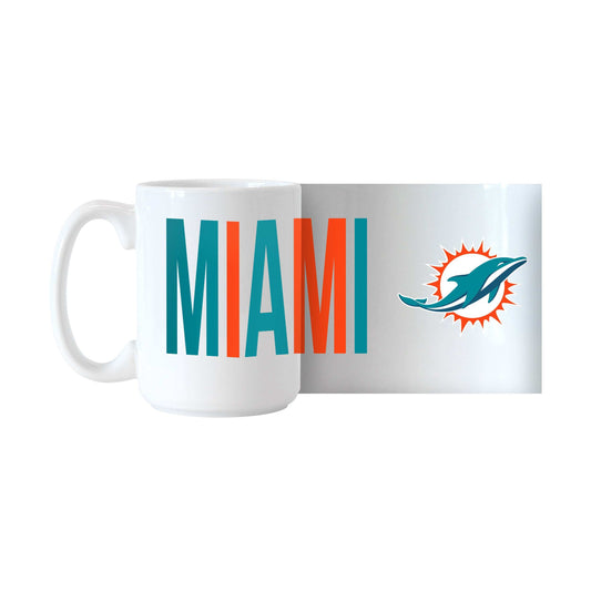 Miami Dolphins 15oz Overtime Sublimated Mug - Logo Brands - Flyclothing LLC