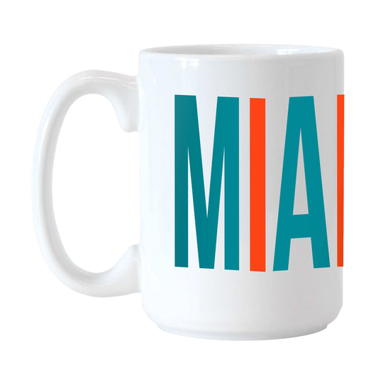 Miami Dolphins 15oz Overtime Sublimated Mug - Logo Brands - Flyclothing LLC