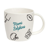 Miami Dolphins 18oz Playmaker Mug - Logo Brands - Flyclothing LLC