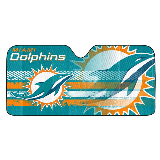 NFL - Miami Dolphins Auto Shade - Logo Brands - Flyclothing LLC